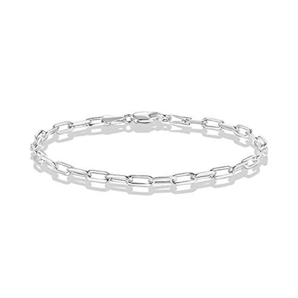14K Gold Plated Paperclip/Curb/Figaro Chain Adjustable Bracelet For Women - Picture 2 of 5